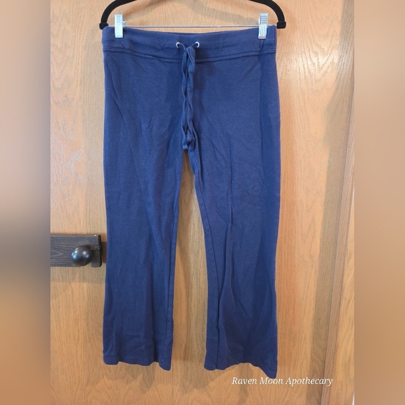 Faded Black? Dark Blue Drawstring Lounge Pants - Picture 1 of 9